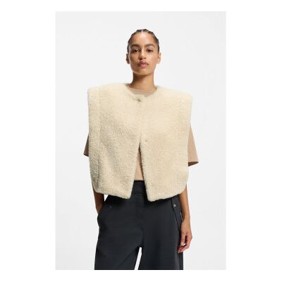 Boss für Damen. 50557434 Cosila Weste beige (34), Lässig, Polyester Boss für Damen. 50557434 Cosila Weste beige (34), Lässig, Polyester