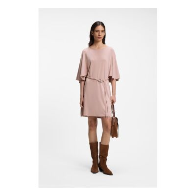Boss für Damen. 50563280 Kleid Ecarly rosa (M), Lässig, Modal, Kurzarm Boss für Damen. 50563280 Kleid Ecarly rosa (M), Lässig, Modal, Kurzarm