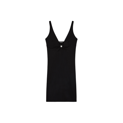 Giorgio Armani Emporio Armani für Damen. EW003275_AF20238 Schwarzes Strandkleid (XL), Lässig, Strandbekleidung, Polyester, Ärmellos / Hosenträger Giorgio Armani Emporio Armani für Damen. EW003275_AF20238 Schwarzes Strandkleid (XL), Lässig, Strandbekleidung, Polyester, Ärmellos / Hosenträger