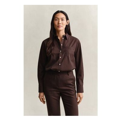 Gant für Damen. 4300212 Klassisches Popeline-Hemd Relaxed Fit braun (42), Lässig, Baumwolle, Langarm Gant für Damen. 4300212 Klassisches Popeline-Hemd Relaxed Fit braun (42), Lässig, Baumwolle, Langarm