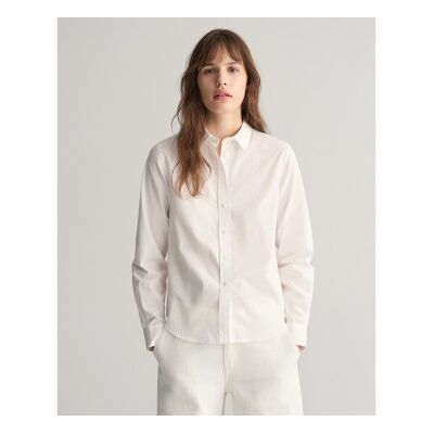 Gant für Damen. 4300348 Hemd Regular Fit Popeline weiß (42), Lässig, Baumwolle, Langarm Gant für Damen. 4300348 Hemd Regular Fit Popeline weiß (42), Lässig, Baumwolle, Langarm
