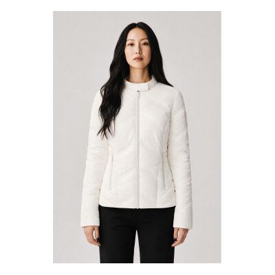 Guess für Damen. W5RL00WGV30 Mantel New Vona Logo weiß (XS), Lässig, Polyurethan Guess für Damen. W5RL00WGV30 Mantel New Vona Logo weiß (XS), Lässig, Polyurethan
