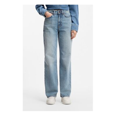 HUGO für Damen. 50556481 Blaue Jeans mit weitem Bein (27/34), Lässig, Denim HUGO für Damen. 50556481 Blaue Jeans mit weitem Bein (27/34), Lässig, Denim