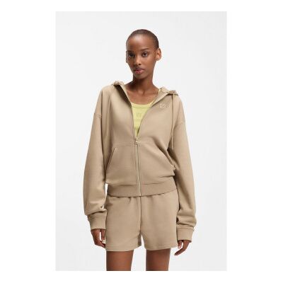 HUGO für Damen. 50535240 Sweatshirt Dalfine beige (M), Lässig, Baumwolle HUGO für Damen. 50535240 Sweatshirt Dalfine beige (M), Lässig, Baumwolle