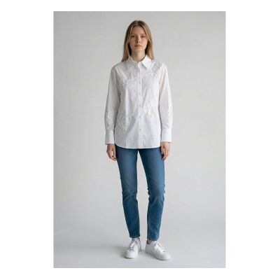 Marella für Damen. 2613111022200 Hemd Mllcomune weiß (42), Lässig, Baumwolle, Langarm Marella für Damen. 2613111022200 Hemd Mllcomune weiß (42), Lässig, Baumwolle, Langarm
