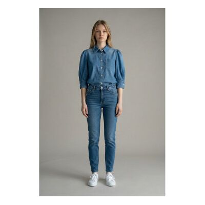 Marella für Damen. 2613111174200 Mlsromana blaues Hemd (42), Lässig, Kurzarm, Lyocell Marella für Damen. 2613111174200 Mlsromana blaues Hemd (42), Lässig, Kurzarm, Lyocell