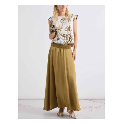 Marella für Damen. 2613101032200 Ausgestellter Rock Mllorario grün (38), Lässig, Modal Marella für Damen. 2613101032200 Ausgestellter Rock Mllorario grün (38), Lässig, Modal