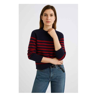Marella für Damen. 2523366244200 Pace Marinefarbener Pullover aus Kaschmir (L), Lässig, Cachemir Marella für Damen. 2523366244200 Pace Marinefarbener Pullover aus Kaschmir (L), Lässig, Cachemir