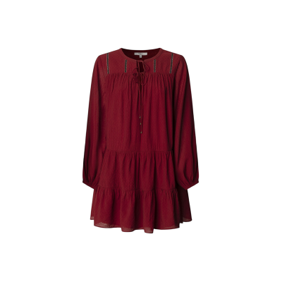 Pepe Jeans für Damen. PL9537696 Paule Kleid kastanienbraun (M), Lässig, Viskose, Langarm Pepe Jeans für Damen. PL9537696 Paule Kleid kastanienbraun (M), Lässig, Viskose, Langarm