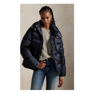 Polo Ralph Lauren für Damen. 211932183001 Wasserabweisender, gesteppter Mantel in Marineblau (XXL), Lässig, Nylon Polo Ralph Lauren für Damen. 211932183001 Wasserabweisender, gesteppter Mantel in Marineblau (XXL), Lässig, Nylon