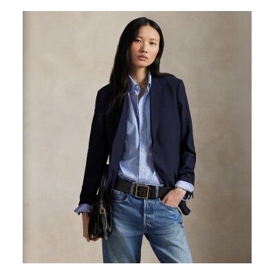 Polo Ralph Lauren für Damen. 211907268003 Blazer aus Woll-Elastan-Mischung in Marineblau (36), Lässig, Wolle, Klassisch Polo Ralph Lauren für Damen. 211907268003 Blazer aus Woll-Elastan-Mischung in Marineblau (36), Lässig, Wolle, Klassisch
