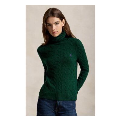Polo Ralph Lauren für Damen. 211888686500 Grüner Pullover aus Kaschmir und Wolle (S), Lässig, Langarm Polo Ralph Lauren für Damen. 211888686500 Grüner Pullover aus Kaschmir und Wolle (S), Lässig, Langarm