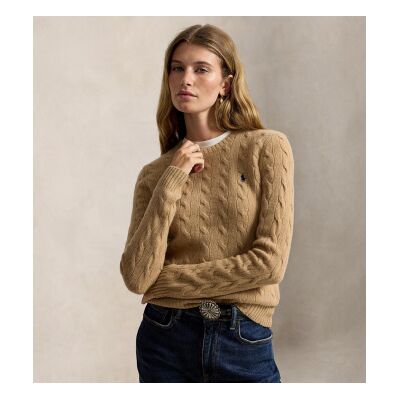 Polo Ralph Lauren für Damen. 211971865002 Brauner Pullover aus Wolle und Kaschmir (L), Lässig Polo Ralph Lauren für Damen. 211971865002 Brauner Pullover aus Wolle und Kaschmir (L), Lässig