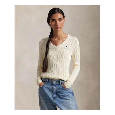 Polo Ralph Lauren für Damen. 211971870011 Kimblery Pullover beige (L), Lässig, Baumwolle Polo Ralph Lauren für Damen. 211971870011 Kimblery Pullover beige (L), Lässig, Baumwolle