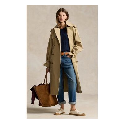 Polo Ralph Lauren für Damen. 211910358001 Parka Double Breasted beige (XS), Lässig, Baumwolle Polo Ralph Lauren für Damen. 211910358001 Parka Double Breasted beige (XS), Lässig, Baumwolle