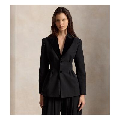 Polo Ralph Lauren für Damen. 211B23763001 Einreihige Jacke mit Abnähern in Schwarz (34), Baumwolle, Klassisch Polo Ralph Lauren für Damen. 211B23763001 Einreihige Jacke mit Abnähern in Schwarz (34), Baumwolle, Klassisch
