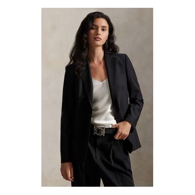 Polo Ralph Lauren für Damen. 211907268002 Amerikanische Jacke aus Wolle und schwarzem Elastan (42), Lässig, Klassisch Polo Ralph Lauren für Damen. 211907268002 Amerikanische Jacke aus Wolle und schwarzem Elastan (42), Lässig, Klassisch