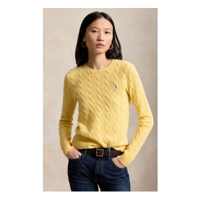 Polo Ralph Lauren für Damen. 211971865007 Gelber Pullover aus Wolle und Kaschmir (XXS), Lässig, Langarm Polo Ralph Lauren für Damen. 211971865007 Gelber Pullover aus Wolle und Kaschmir (XXS), Lässig, Langarm