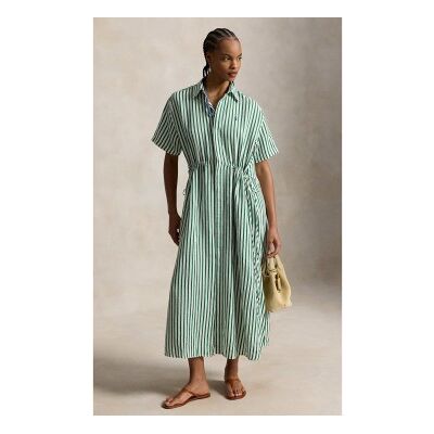 Polo Ralph Lauren für Damen. 211A12895002 Gewebtes Kleid grün (34), Lässig, Leinen, Kurzarm Polo Ralph Lauren für Damen. 211A12895002 Gewebtes Kleid grün (34), Lässig, Leinen, Kurzarm