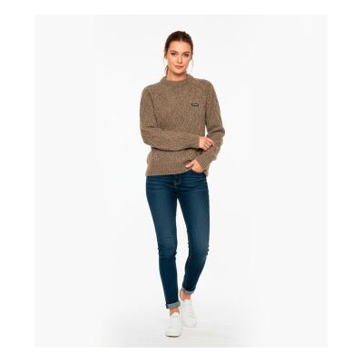 Rotate für Damen. 1147291968 Brauner Anda-Pullover (S), Lässig, Polyamid, Langarm Rotate für Damen. 1147291968 Brauner Anda-Pullover (S), Lässig, Polyamid, Langarm
