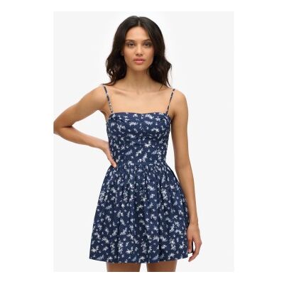 Superdry für Damen. W8011971A Cami Kleid navy (S), Lässig, Baumwolle, Ärmellos / Hosenträger, Marine Superdry für Damen. W8011971A Cami Kleid navy (S), Lässig, Baumwolle, Ärmellos / Hosenträger, Marine