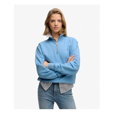 Superdry für Damen. W2012666A Essential Logo Zip Sweatshirt blau (XXL), Lässig, Baumwolle Superdry für Damen. W2012666A Essential Logo Zip Sweatshirt blau (XXL), Lässig, Baumwolle