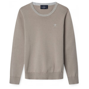 Hackett London für Jungen. HK700853 Tipped Crew beige Pullover (3Años= 97cm), Baumwolle, Klassisch, Taupe, Kinderbekleidung Hackett London für Jungen. HK700853 Tipped Crew beige Pullover (3Años= 97cm), Baumwolle, Klassisch, Taupe, Kinderbekleidung