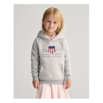 Gant Unisex für Kinder. 806784 Archiv Shield Kapuzenpulli grau (3/4años= 98/104cm), Lässig, Baumwolle, Langarm, Kinderbekleidung Gant Unisex für Kinder. 806784 Archiv Shield Kapuzenpulli grau (3/4años= 98/104cm), Lässig, Baumwolle, Langarm, Kinderbekleidung