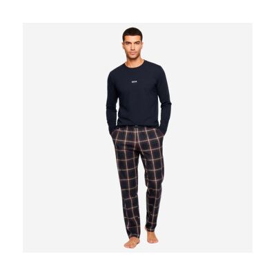 Boss für Herren. 50550777 Pyjamas Holiday Long Set navy (L), Heimtextilien, Baumwolle, Langarm, Marine Boss für Herren. 50550777 Pyjamas Holiday Long Set navy (L), Heimtextilien, Baumwolle, Langarm, Marine