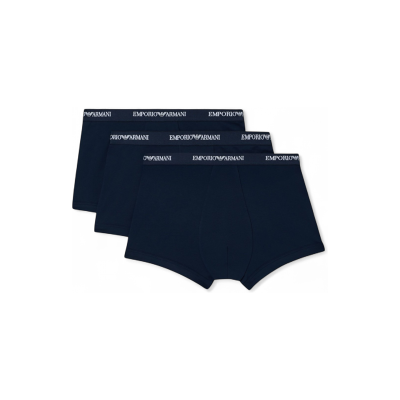 Giorgio Armani Emporio Armani für Herren. EM000259_AF14132 Set mit 3 marineblauen Boxershorts (L), Schwarz, Heimtextilien, Synthetisch Giorgio Armani Emporio Armani für Herren. EM000259_AF14132 Set mit 3 marineblauen Boxershorts (L), Schwarz, Heimtextilien, Synthetisch