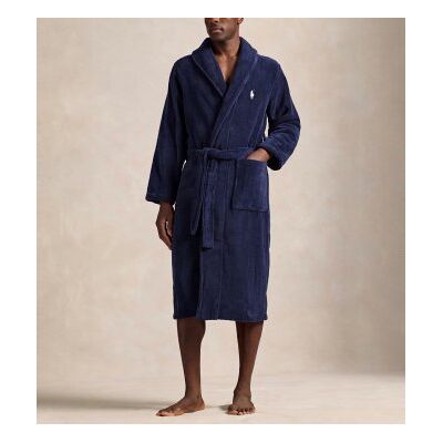 Polo Ralph Lauren für Herren. 714853990001 Bademantel aus Baumwollfrottee, marineblau (L-XL), Heimtextilien, Baumwolle Polo Ralph Lauren für Herren. 714853990001 Bademantel aus Baumwollfrottee, marineblau (L-XL), Heimtextilien, Baumwolle