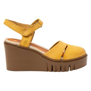 ART für Damen. 120831224003_024 Ledersandalen 2083 Roma gelb (41), 8 bis 10 cm, Klettverschluss, Lässig ART für Damen. 120831224003_024 Ledersandalen 2083 Roma gelb (41), 8 bis 10 cm, Klettverschluss, Lässig
