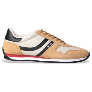 Boss für Herren. 50562619 Turnschuhe Levon braun (44), Wohnung, Schnürsenkel, Lässig Boss für Herren. 50562619 Turnschuhe Levon braun (44), Wohnung, Schnürsenkel, Lässig