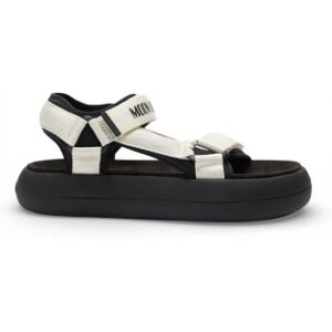 Moon Boot für Damen. 80D2420010 Icon Slide Sandalen weiß (42), Wohnung, Klettverschluss, Lässig Moon Boot für Damen. 80D2420010 Icon Slide Sandalen weiß (42), Wohnung, Klettverschluss, Lässig