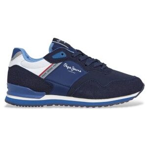 Pepe Jeans für Jungen. PBS400005 Turnschuhe London Berg blau (38), Leder, Wohnung, Schnürsenkel, Lässig, Kinderbekleidung Pepe Jeans für Jungen. PBS400005 Turnschuhe London Berg blau (38), Leder, Wohnung, Schnürsenkel, Lässig, Kinderbekleidung