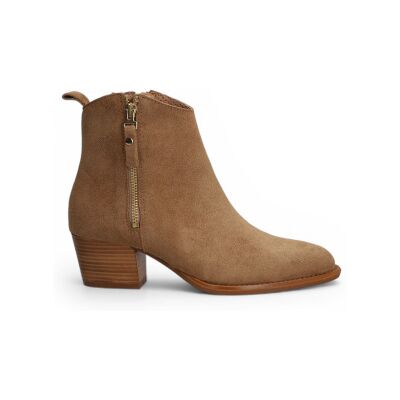 Alpe für Damen. 542411 Braune Samara Lederstiefeletten (38), 3 bis 5 cm, Reißverschluss, Lässig Alpe für Damen. 542411 Braune Samara Lederstiefeletten (38), 3 bis 5 cm, Reißverschluss, Lässig