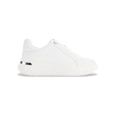 DKNY für Damen. K1530142 Lobeco Leder Turnschuhe weiß (36), Wohnung, Schnürsenkel, Lässig DKNY für Damen. K1530142 Lobeco Leder Turnschuhe weiß (36), Wohnung, Schnürsenkel, Lässig
