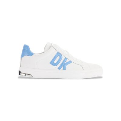 DKNY für Damen. K1300916 Abeni Leder Turnschuhe weiß (36), Wohnung, Schnürsenkel, Lässig DKNY für Damen. K1300916 Abeni Leder Turnschuhe weiß (36), Wohnung, Schnürsenkel, Lässig