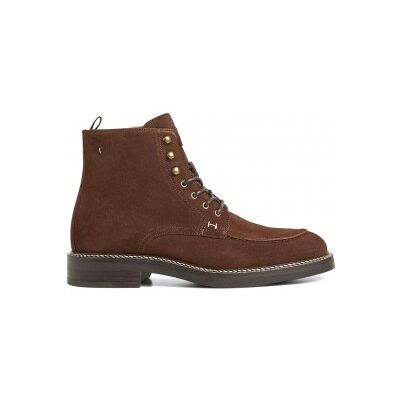 Hackett London für Herren. HMS21308 Braune Egmont-Stiefeletten (42), Leder, Wohnung, Schnürsenkel, Lässig Hackett London für Herren. HMS21308 Braune Egmont-Stiefeletten (42), Leder, Wohnung, Schnürsenkel, Lässig