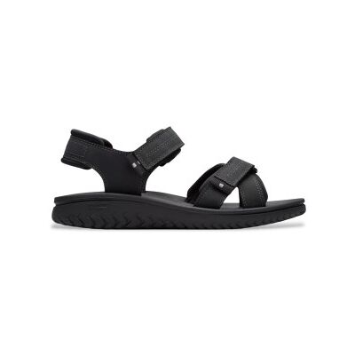 Clarks für Herren. 26182010 Wesley Shore Ledersandalen schwarz (41), Wohnung, Klettverschluss, Lässig Clarks für Herren. 26182010 Wesley Shore Ledersandalen schwarz (41), Wohnung, Klettverschluss, Lässig