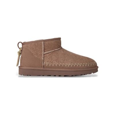 UGG für Damen. 1171538 Klassische Ultra Mini Biarritz Lederstiefeletten braun (37), Wohnung, Keine, Lässig UGG für Damen. 1171538 Klassische Ultra Mini Biarritz Lederstiefeletten braun (37), Wohnung, Keine, Lässig