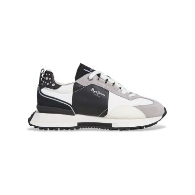Pepe Jeans für Damen. PLS600004 Archer Court graue Lederschuhe (39), Wohnung, Schnürsenkel, Lässig Pepe Jeans für Damen. PLS600004 Archer Court graue Lederschuhe (39), Wohnung, Schnürsenkel, Lässig