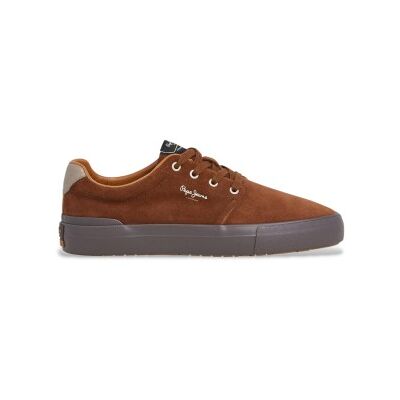 Pepe Jeans für Herren. PMS300002 Ben Casual Leder Turnschuhe braun (45), Wohnung, Wildleder, Schnürsenkel, Lässig Pepe Jeans für Herren. PMS300002 Ben Casual Leder Turnschuhe braun (45), Wohnung, Wildleder, Schnürsenkel, Lässig