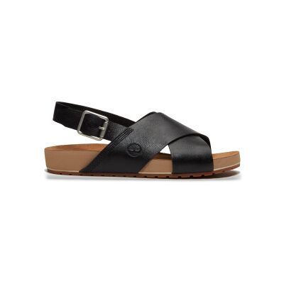 Timberland für Damen. TB0A5MF1W021 Malibu Waves Ledersandalen schwarz (40 W), Wohnung, Schnalle, Lässig Timberland für Damen. TB0A5MF1W021 Malibu Waves Ledersandalen schwarz (40 W), Wohnung, Schnalle, Lässig