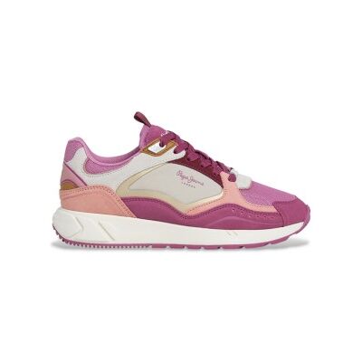 Pepe Jeans für Damen. PLS600011 Rosa Turnschuhe von Marlon Sports (38), Leder, Wohnung, Schnürsenkel, Lässig Pepe Jeans für Damen. PLS600011 Rosa Turnschuhe von Marlon Sports (38), Leder, Wohnung, Schnürsenkel, Lässig