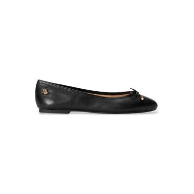 Lauren Ralph Lauren für Damen. 802940603001 Jayna-Ballerinas aus schwarzem Leder (37), Wohnung, Keine, Lässig, Klassisch Lauren Ralph Lauren für Damen. 802940603001 Jayna-Ballerinas aus schwarzem Leder (37), Wohnung, Keine, Lässig, Klassisch