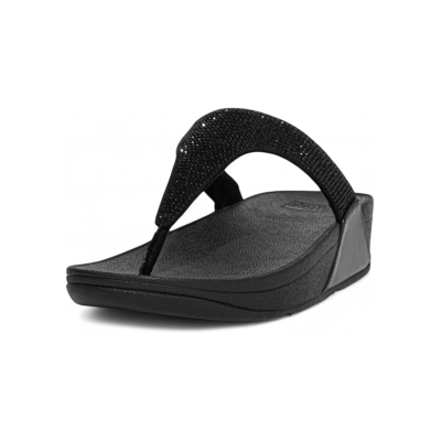 Fitflop für Damen. EC5-090 Lulu Crystal Sandalen schwarz (38), 3 bis 5 cm, Keine, Lässig Fitflop für Damen. EC5-090 Lulu Crystal Sandalen schwarz (38), 3 bis 5 cm, Keine, Lässig