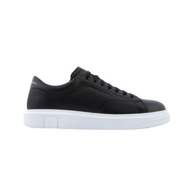 A X Armani Exchange für Herren. XUX123XV53400002 Action Leder Sneakers schwarz (46), Wohnung, Schnürsenkel, Lässig A X Armani Exchange für Herren. XUX123XV53400002 Action Leder Sneakers schwarz (46), Wohnung, Schnürsenkel, Lässig