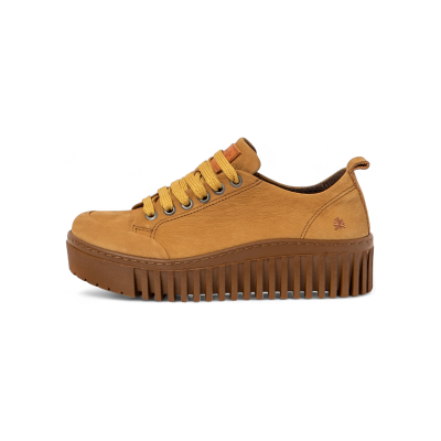 ART für Damen. 1153513ZM003_024 Leder Turnschuhe 1535 Brighton braun (37), 3 bis 5 cm, Schnürsenkel, Lässig ART für Damen. 1153513ZM003_024 Leder Turnschuhe 1535 Brighton braun (37), 3 bis 5 cm, Schnürsenkel, Lässig