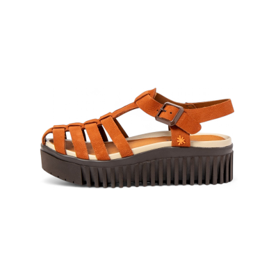 ART für Damen. 1157531GM003_0MU Leder-Sandalen 1575 Brighton braun (41), 3 bis 5 cm, Schnalle, Lässig ART für Damen. 1157531GM003_0MU Leder-Sandalen 1575 Brighton braun (41), 3 bis 5 cm, Schnalle, Lässig